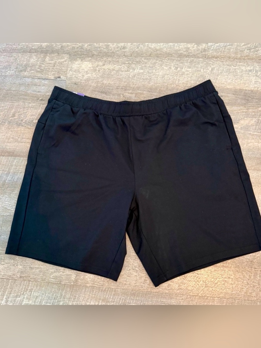 32 Degrees Luxe Shorts Mens XXL Black Stretch Pull On Shorts NWT